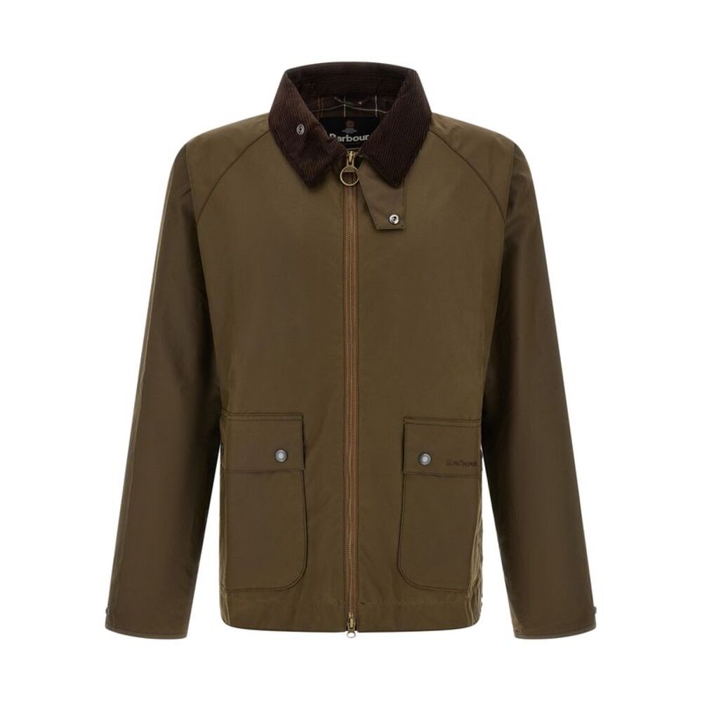 Barbour Brown Cotton Full-Length Men's Jacket